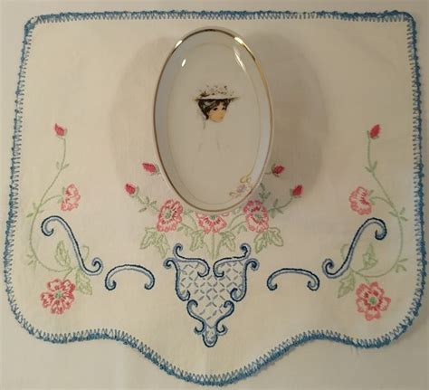 Vintage Enesco Victorian Lady Soap Dish Pin Dish Trinket Dish Etsy
