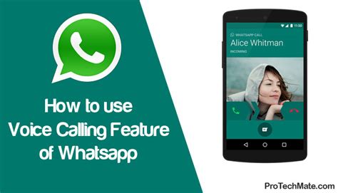 How To Use Voice Calling Feature Of Whatsapp Protechmate