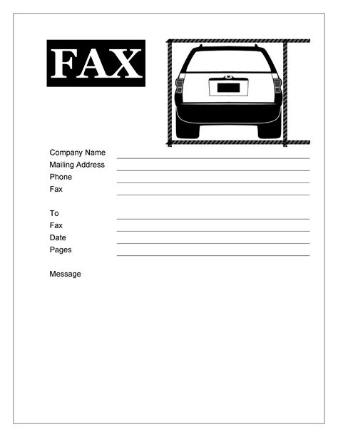 Free Fax Cover Sheet Template Word Database