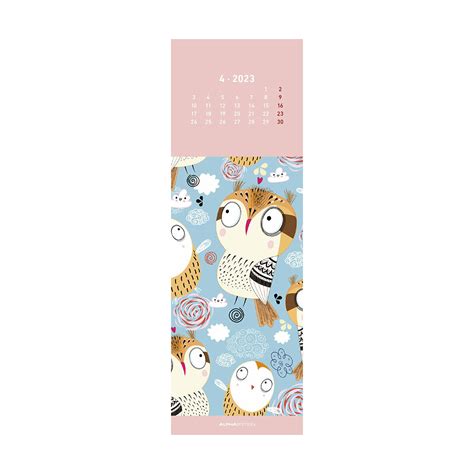Calendrier Marque page chouette 2023