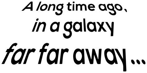 In A Galaxy Far Away Movie Quote Wall Decal Tenstickers