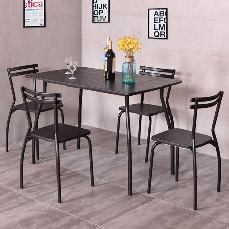 While originally considered suitable only for outdoor furniture, its uniquely designed chairs and tables can add a touch of classic elegance to indoor kitchens. Costway 5 Piece Dining Set Table And 4 Chairs Home Kitchen ...