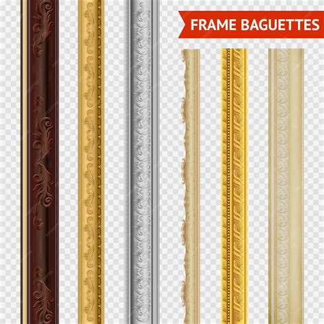 Premium Vector Frame Baguette Set
