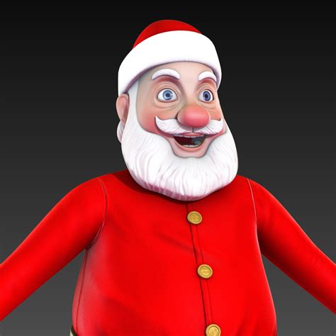 3d Santa Claus Model