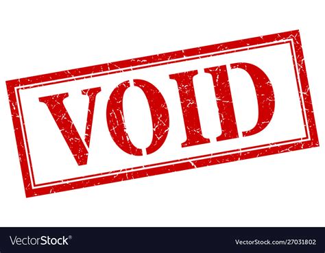 Void Stamp Void Square Grunge Sign Void Royalty Free Vector