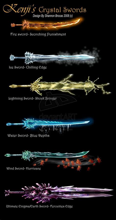 Kenji Crystal Swords By ~lee99 On Deviantart Order An Oil Painting Of