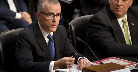 Mccabe Says Justice Dept Officials Had Discussions About Pushing Trump