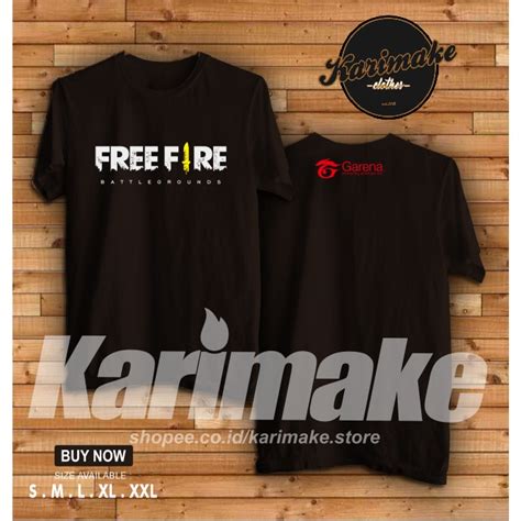 Harga jersey hoodie free fire baju ff evos kaos game lengan panjang. Kaos Baju Game Free Fire Battleground Garena Kaos Game ...