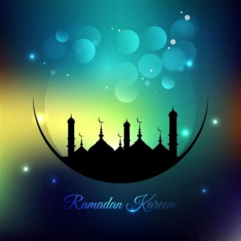 Free Vector Colorful Ramadan Background