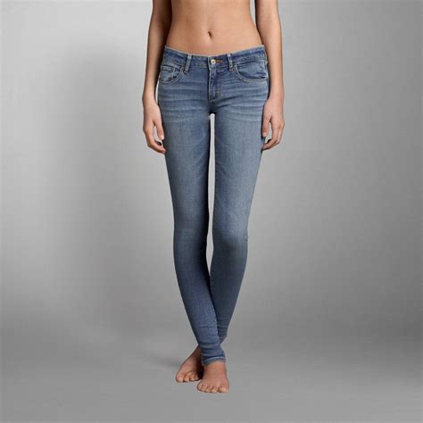 abercrombie and fitch super skinny jeans light wash low rise stylish jeans light wash