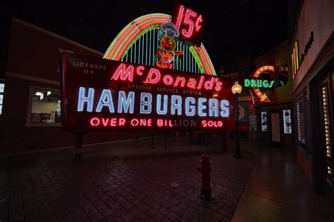 An Original Mcdonalds Fast Food Franchise Golden Arches Neon Sign Is