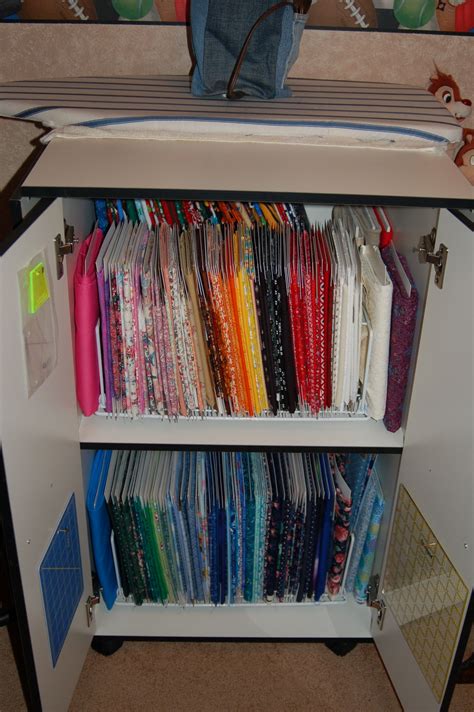 Fabric Organizer Ive Wrapped All My Quilting And Flannel Fabrics