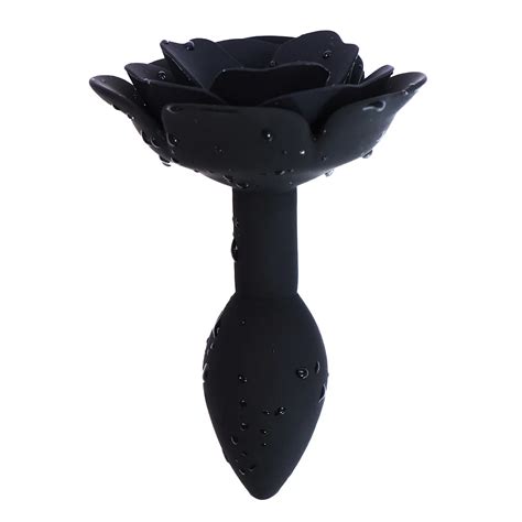 Glattes Silikon Anal Plug Sexspielzeug Von Rose Flower Jewelry Anus Expander Butt Plug Bondage