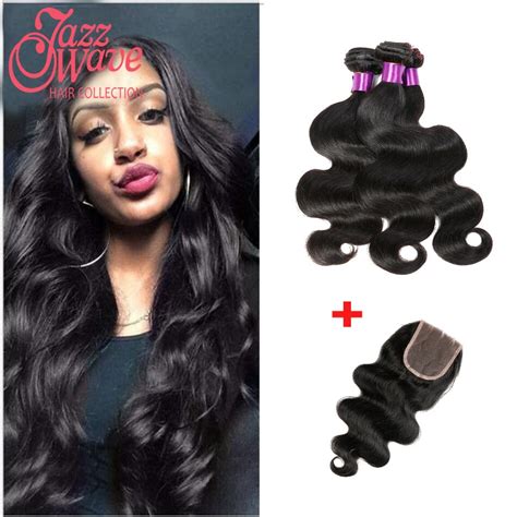 Indian Virgin Hair With Closure 5 Bundles Deals 7a Indian Body Wave 4