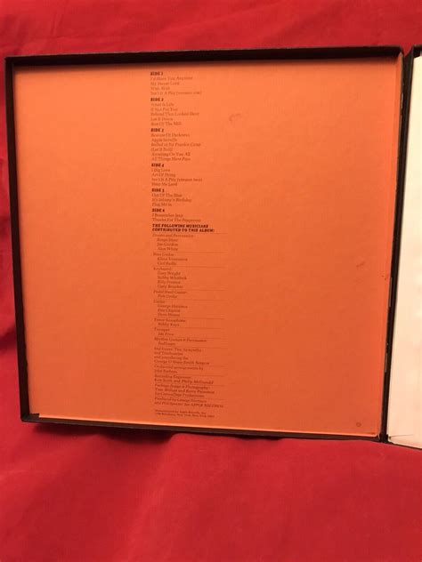 George Harrison All Things Must Pass 1970 3lp Box Set Apple Records Ebay