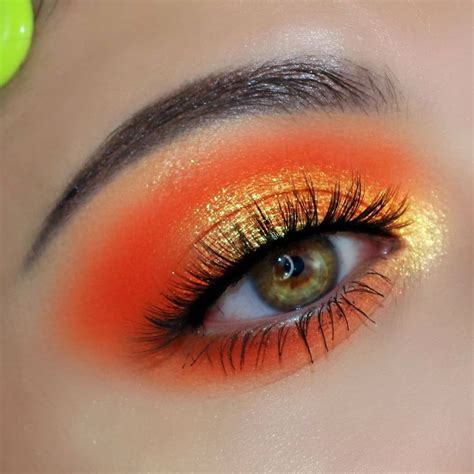 Neon Orange Smokey Eye Makeup Smokey Eye Makeup Orange Eyeshadow