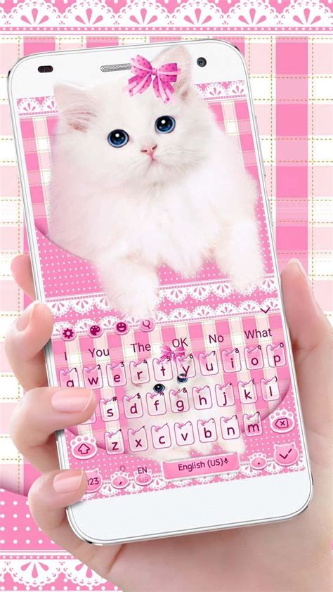Pink Cute Cat Keyboard Theme Apk For Android Download