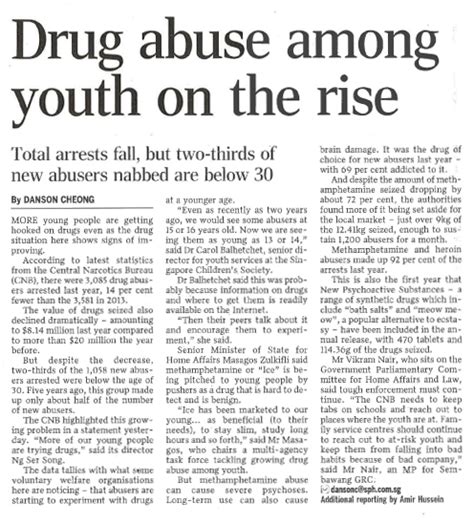 From january to december last year muhyiddin said the role of family members was vital to prevent drug abuse among the young people. Go Ask Alice Blog: Alice's Drug Problems