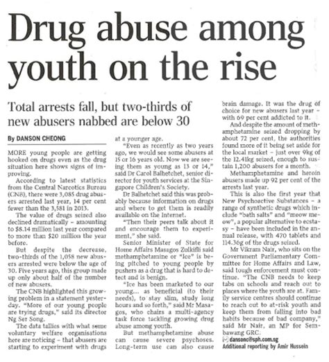 The diagnostic and statistical manual of mental disorders the effects of drug abuse depend on the type of drug, any other substances that a person is using, and their health history. Drug abuse among youth on the rise
