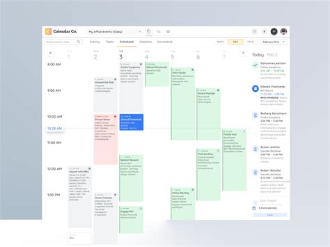 Figma Desktop App Calendar Planner Schedule Timetable Design By