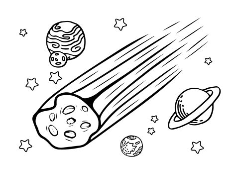 Images Asteroid Coloring Page - Free Printable Coloring Pages