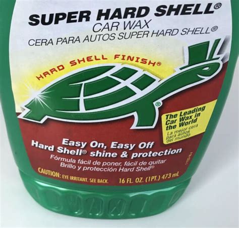 Turtle Wax Super Hard Shell Car Wax T123r 16 Oz Lasts 12mo Liquid For