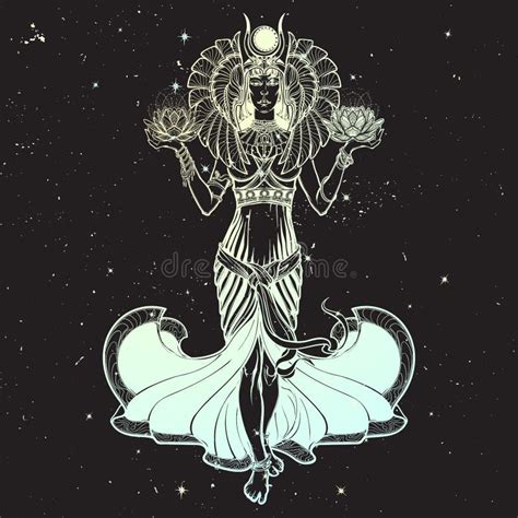 Illustration Of Libra Zodiac Sign As A Beautiful Egyptian Goddess