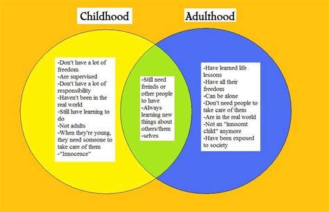 Similaritiesdifferences Between Childhood And Adulthood In 2023