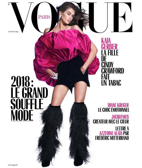 Kaia Gerber Vogue Paris Cover February 2018 Gotceleb