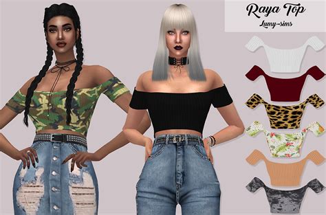 Sims 4 Ccs The Best Raya Top By Lumy Sims