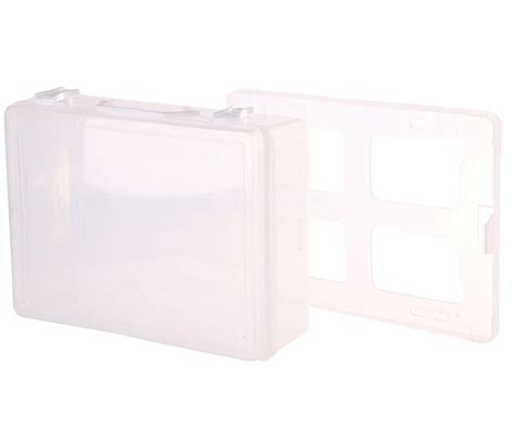 10 X Clear Plastic Carry Cases 300 X 220 X 120mm Deep With Detachable