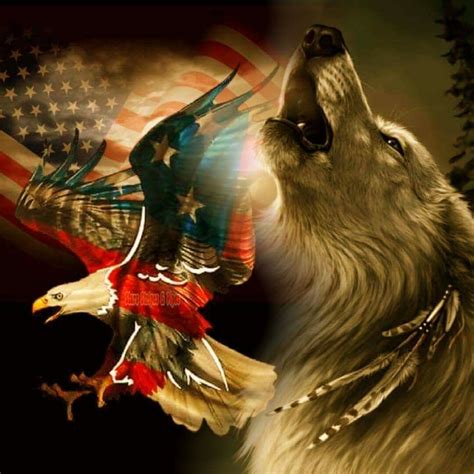 Pin By Angel Seeker On Patriotic Native American Wolf Native