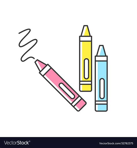 Crayons Rgb Color Icon Royalty Free Vector Image