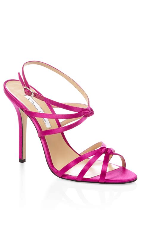Pink Hudson Strappy Heel By Oscar De La Renta Moda Operandi Strappy