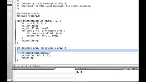 C Programming On The Mac L46 Variadic Functions Youtube