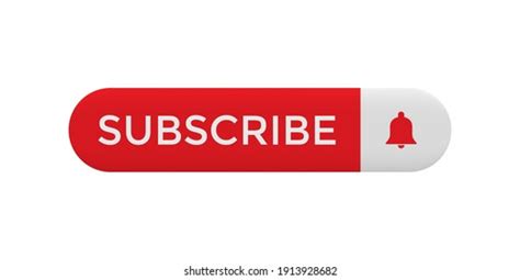 Modern Subscribe Button Vector Illustration Channel Stock Vector
