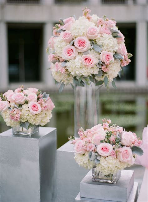 centro de mesa rosa y blanco mesas de boda centros de mesa para boda decoracion bodas