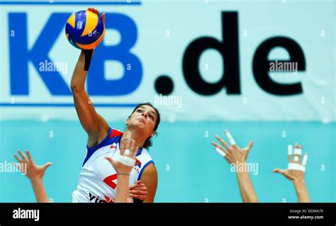 Jovana Brakocevic Of Serbia In Action During Their Womens Cev