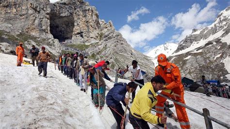 Photos On The Amarnath Yatra Trail In Kashmir’s Himalayas India News Photos Hindustan Times