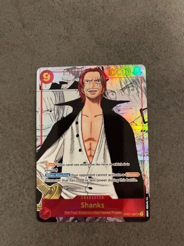 Search Collect On Twitter SHANKS OP MANGA ALT ALTERNATIVE ART SEC ENG ONE PIECE CARD