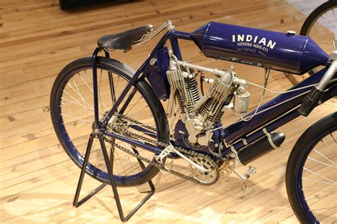 Oldmotodude 1908 Indian Board Track Racer On Display At The Barber