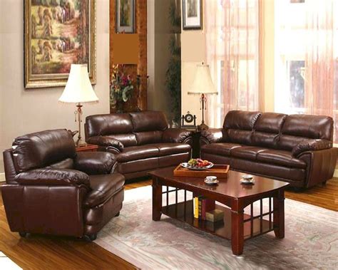 Contemporary 4 Pc Leather Living Room Set Mo Azn
