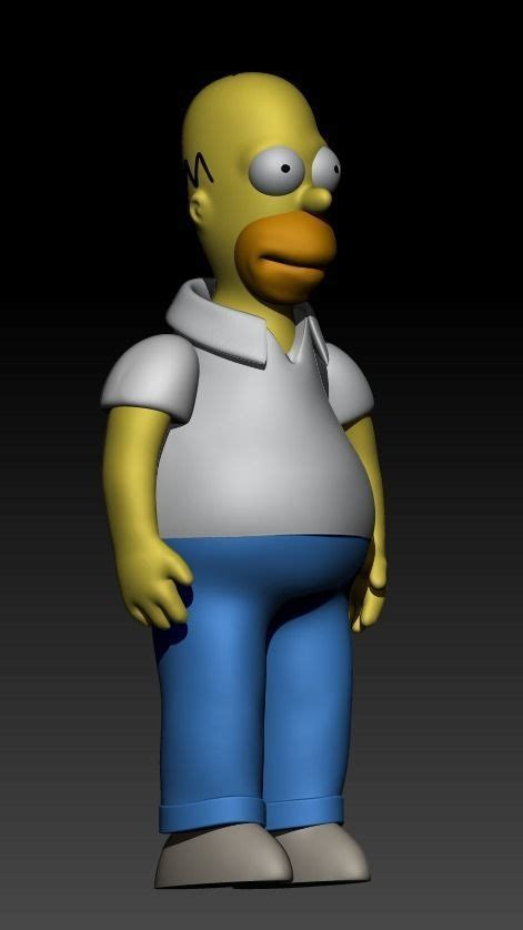 Homer Simpsons 3d Model 3d Printable Cgtrader