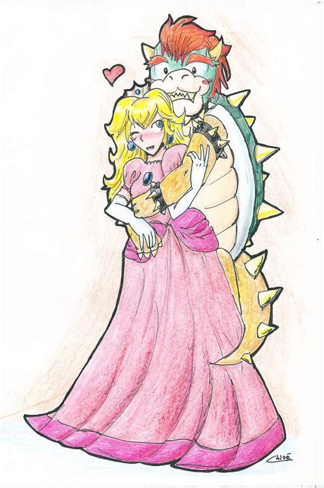 Princess Peach And Bowser Mario Drawn By Rizdraws Danbooru Hot Sex
