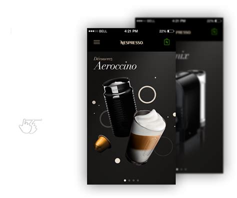 Nespresso IOS7 Concept on Behance | Nespresso, Mobile app ...