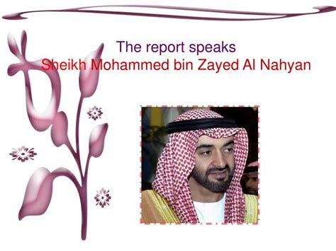 Ppt The Report Speaks Sheikh Mohammed Bin Zayed Al Nahyan Powerpoint