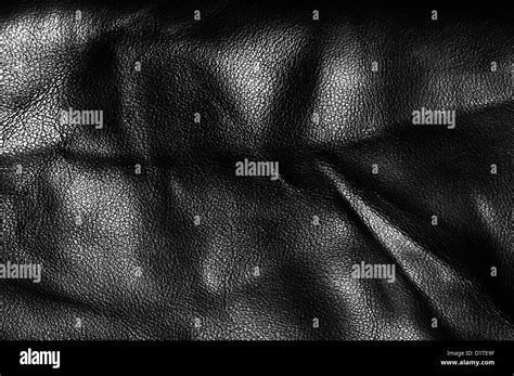 Closeup Of Seamless Black Leather Texture Stock Photo Alamy