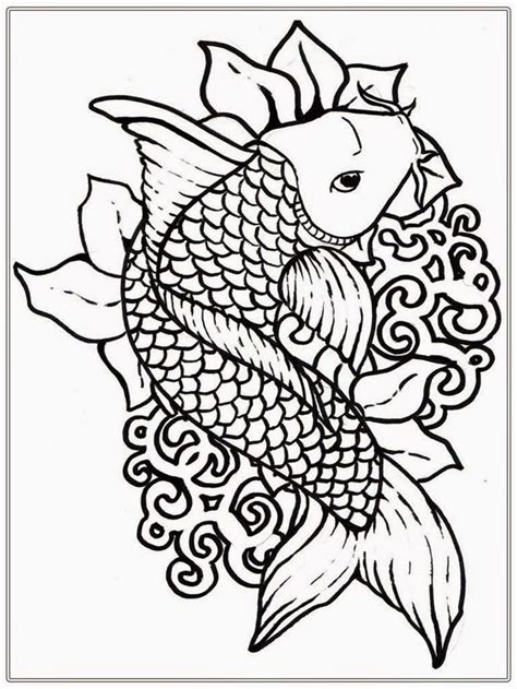 Coloring pages are all the rage these days. Adult Free Fish Coloring Pages | Fish coloring page ...