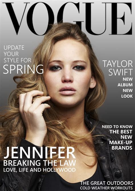 Vogue Cover Mock Up Jennifer Lawrence Taylor Swift New Album Vogue Covers Jennifer