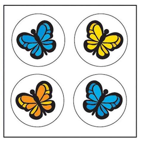 Creative Shapes Etc Incentive Stickers Butterfly Oriental Trading